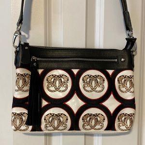 Sharif Crossbody/Clutch Panther Logo stiching, Dust Bag included - RARE 🖤🤍❤️